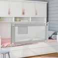 thumbnail image 2 of Gymax 47'' Bed Rails for Toddlers Vertical Lifting Baby Bed Rail Guard w/ Lock Gray, 2 of 8