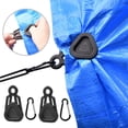 thumbnail image 4 of 10 clips para resistentes, asegura , tiendas de campaña, toldos, cubiertas para exteriores, camping, jardín, bloqueo, cuerda , abr verde Baoblaze Abrazadera de clip para lona de tienda, 4 of 8