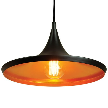 

SUNLITE E26 14 Cone Matte Black Pendant Light Fixture