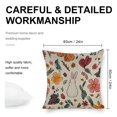 thumbnail image 2 of flowers rabbits bunny Linen toss pillowcase decoration pillowcase gifting preferred 24x24 inch cushion cover sofa pillowcase sofa bedroom living room car, 2 of 8