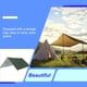 thumbnail image 4 of Wosthever Toldo parasol Toldos para el hogar Protector solar Hamaca Camping al aire libre Viajes Pesca Picnic Carpa Refugio Accesorios carpas Verde 3x5m, 4 of 6