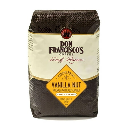 Don Francisco's Vanilla Nut, Medium Roast, Whole Bean Coffee, 32 oz. Bag