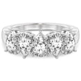 thumbnail image 5 of IGI Certified Pear Shape Lab Grown Diamond Anniversary Band Ring For Women | 5 Stone 5 CT TW In 14K Yellow Gold | FG-VS1-VS2 Quality Blakely Friendly Diamonds Band Ring, 5 of 5