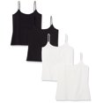 thumbnail image 1 of Paquete de 4 Camisetas Ajustadas Amazon Essentials para Mujer, 1 of 7