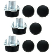 M6 x 10 x 16mm Leveling Feet Adjustable Leveler Floor Protector for Table 8pcs