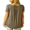 thumbnail image 3 of Plus Size Women Summer Loose Blouse Tops, 3 of 6