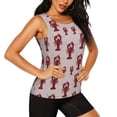thumbnail image 2 of Lsque Red Lobster With Claws Printed Workout Tank Tops for Women, Athletic Sports Tank Tops, Compression Sleeveless Dry Fit Shirts,Sleeveless Yoga Shirt-Large, 2 of 9