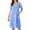 Blue Pigeon, variant on Cotton Nightgowns for Women with Pocekts Short Sleeve House Dress Floral Printed Night Gown Sleepwear Lounge Mumu Dress