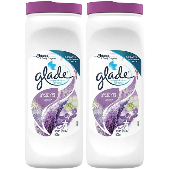 Glade Lavender and Vanilla Carpet Refresher Powder, 32 Ounce, 2 Pack