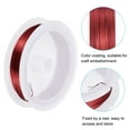 thumbnail image 4 of Uxcell 164 Feet Flexible Paddle Florist Wire 0.3mm Beading Wire Metal Floral Stem Wire Red 2 Rolls, 4 of 6