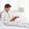 thumbnail image 6 of Sikiie Dachshund Dog Puppy Mens Pajama Set, Soft Warm Long Sleeve Sleepwear, Cozy Button-Down Pjs for Men-X-Large, 6 of 7