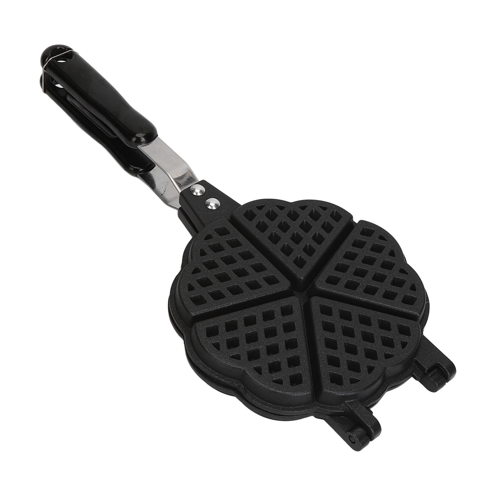 YAHHU 5.9in Portable Mini Waffle & Sandwich Maker – Aluminum Alloy, Non‑Stick, Easy‑Clean, Multi‑Functional Cooking Pan