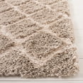thumbnail image 3 of SAFAVIEH Adriana Anwar Geometric Shag Area Rug, Beige/Cream, 8' x 10', 3 of 10