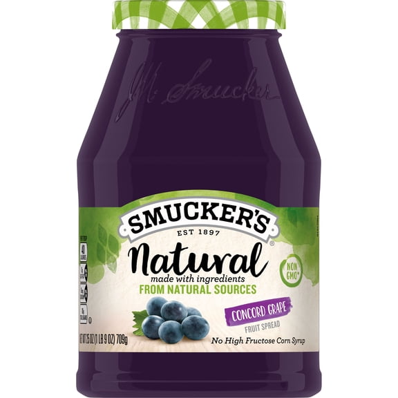 Smucker's Natural Concord Grape Fruit Spread, 25 Ounces