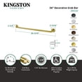 thumbnail image 2 of Kingston Brass Camelon 36" Decorative Grab Bar, 2 of 3