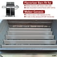 thumbnail image 3 of Uscover 24.5" Flavorizer Bars for Weber 7539, 7540, Genesis 300 Series E310 E320 S310 Grills with Side Mounted Controls Panel,Weber Genesis Grill Parts Stainless Steel Flavor Bars, 5-Pack, 3 of 8