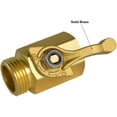 thumbnail image 2 of Hydro Master Heavy Duty 3/4" Brass Shut off Valve with Large Handle, Full Flow Garden Hose Connector, 2 of 6