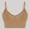 #0393-Khaki, variant on Xucatan Women's Solid Color Seamless Racerback Sports Bra, Wireless Shockproof Yoga Top, Breathable Stretch Nylon, Lightly Lined Pullover for Gym Fitness Gift