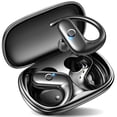 thumbnail image 1 of Auriculares inalámbricos kurdene Sport Bluetooth negros, 1 of 8