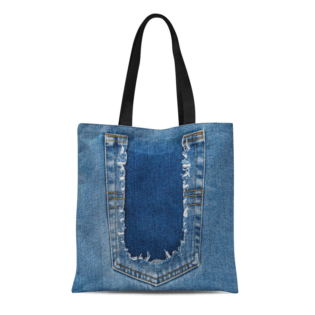Handmade handbag Denim bag Shoulder shopper bag