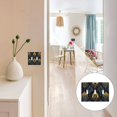 thumbnail image 7 of Yayeee Toggle Light Switch Wall Plate 3-Gang 6.37"x4.48" Decorative Outlet Cover, Navy Blue Art Pattern, 7 of 7