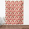 thumbnail image 4 of Ambesonne Floral Fabric by the Yard Upholstery, Romantic Rose Nature Art, 10 Yards, Dark Coral and Olive Green, 4 of 5