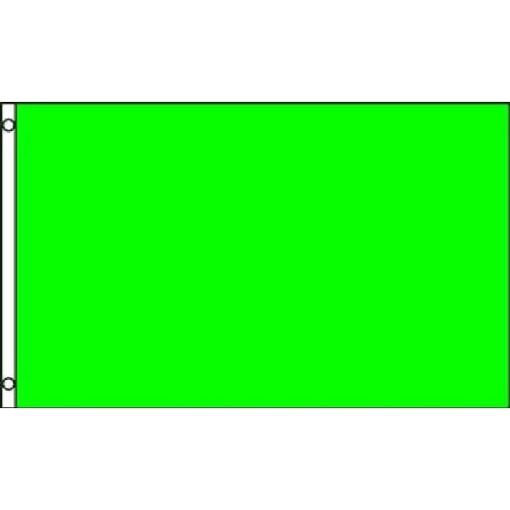 2x3 Solid Neon Green Advertising Rough Tex Knitted Flag 2'x3' Banner