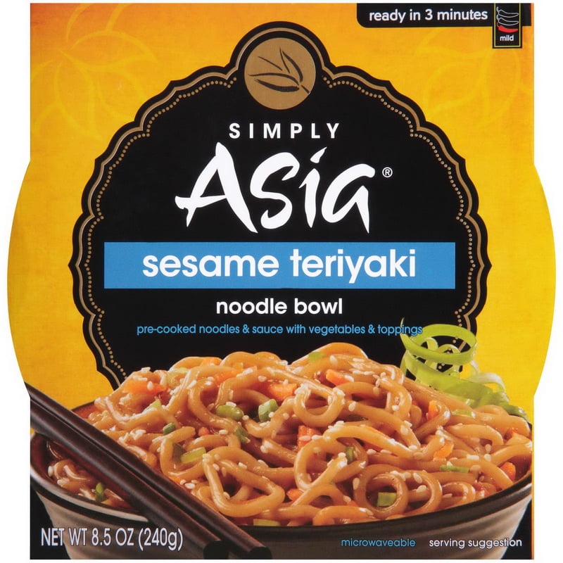 (Price/CASE)Simply Asia Noodle Bowl Sesame Teriyaki