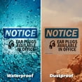 thumbnail image 5 of (2 Pack) Ear Plugs Available In Office Sign, 5 of 7