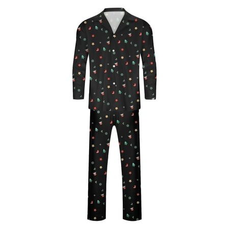 

Family Matching Clothing Christmas Christmas Pajamas Long Sleeves Cute Pattern Printing Festival For Dad Parentchild Matching Outfits Set