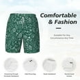 thumbnail image 3 of Balery Green Christmas Mens Swim Trunks Swim Shorts for Men Quick Dry Inseam Beach Shorts with Compression Liner Pocket-X-Large, 3 of 9