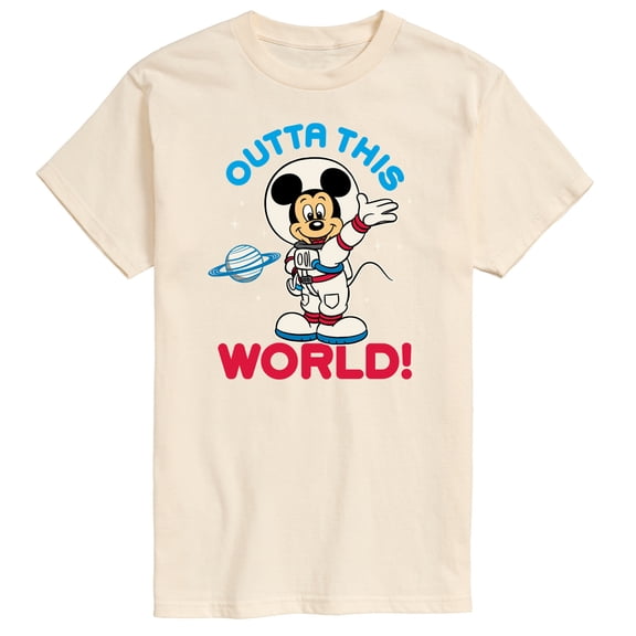 Mickey & Friends - Outta This World - Men's Short Sleeve Graphic T-Shirt