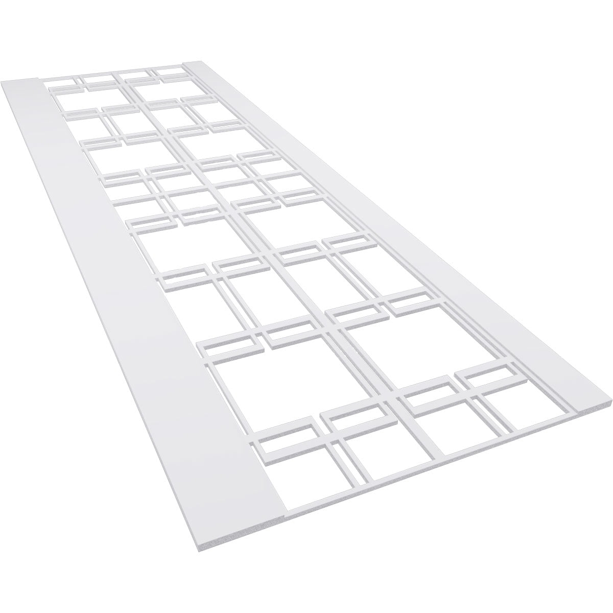 Ekena Millwork 32"H x 94 1/2"W Granby PVC Wainscot Paneling Kit