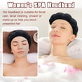 thumbnail image 3 of Spa Headband for Washing Face Wristband Sponge Makeup Skincare Headband Terry Cloth Bubble Soft Get Ready Hairband for Women Girl Puffy Padded Headwear Non Slip Thick Hair Accessory(Pink), 3 of 18