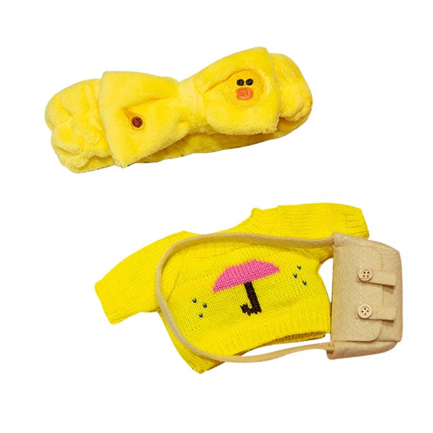 FLhrweasw Lindo Pato Peluche Ropa Kawaii Muñeca Niña (H)