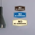 thumbnail image 4 of Signs ByLITA Fancy No Re-Admission Sign (Blue) - Medium, 4 of 8