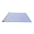 thumbnail image 2 of Ahgly Company Machine Washable Indoor Round Oriental Blue Traditional Area Rugs, 3' Round, 2 of 4