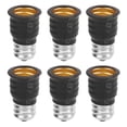thumbnail image 1 of 6 Pack Black E12 to E14 Light Bulb Adapter Converter-Good, 1 of 5