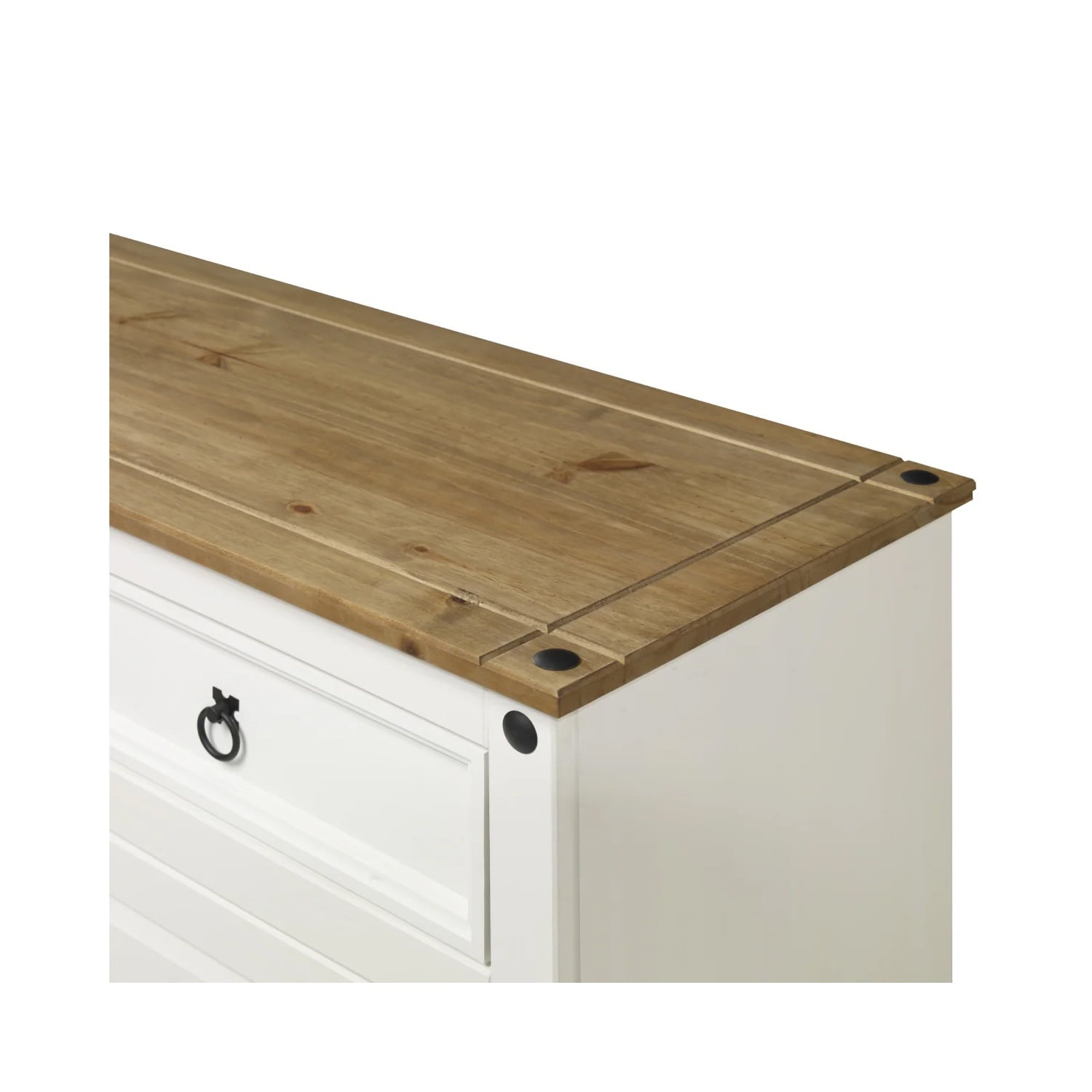 OS Home and Office Furniture Cottage Series Wood Buffet Sideboard in White