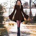 thumbnail image 2 of HNMKIU Halloween Clothes Women's Halloween Print Hooded Dress Long Sleeved Gown Brown,XXL, 2 of 8