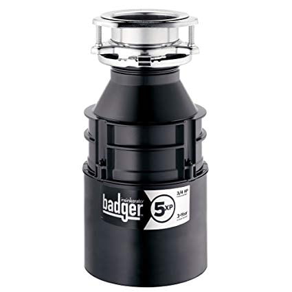 InSinkErator Garbage Disposal, Badger 5XP, 3/4 HP Continuous Feed