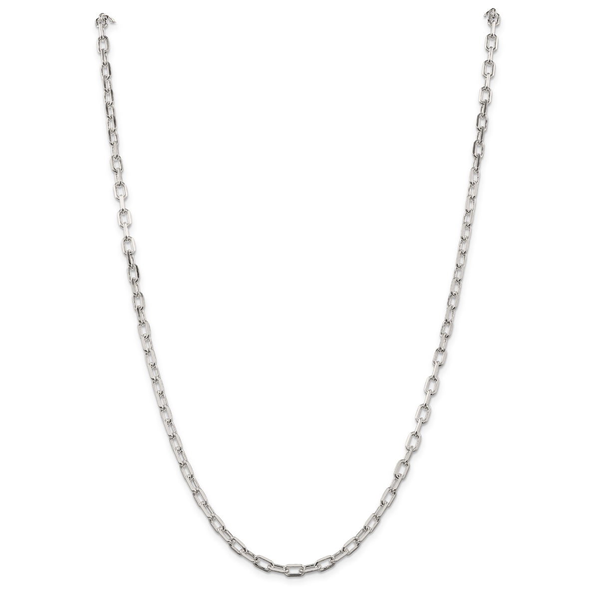 sleek silver chain for men