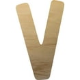 thumbnail image 1 of Wood Letter Unfinished Craft, 6'' Tall Wooden Alphabet Letter V, Paintable VBS, 1 of 3