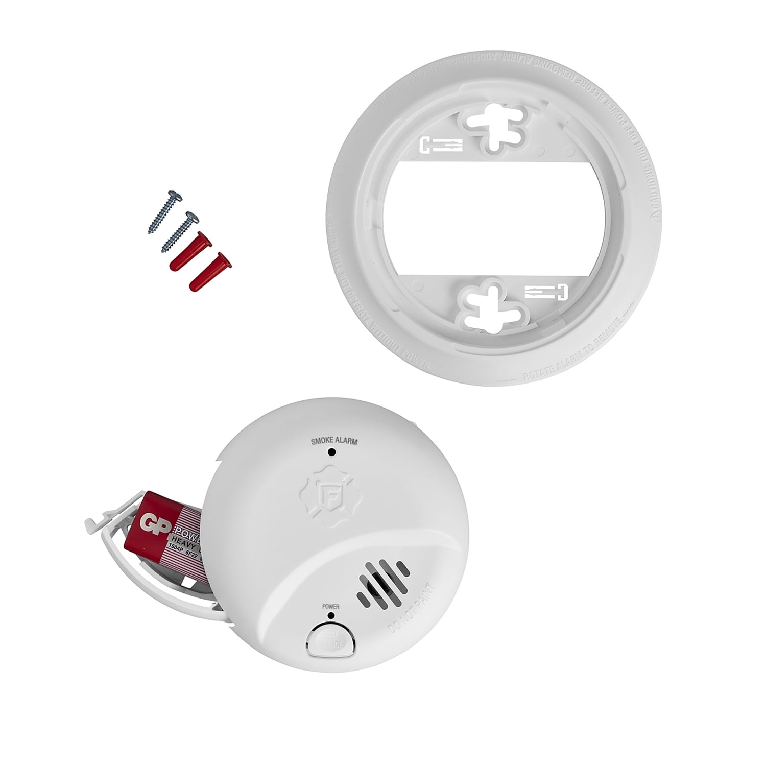 First Alert SMI100 Battery-Operated Smoke Alarm, 1046827PT
