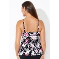 thumbnail image 2 of Swimsuits For All Women's Plus Size Adjustable Relaxed Fit Tie Front Underwire Tankini Top, 2 of 4