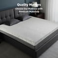 thumbnail image 4 of GVN 14 Inch Plush Mattress Premium Queen Thick Design, Breathable Sterilizing & High Rebound Support, Chic Finish Eco-Friendly, Luxury Sleep, White, 4 of 6