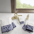 thumbnail image 2 of Pemberly Row Modern 6-Piece Cotton Jacquard Towel Set in Navy, 2 of 8