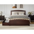 thumbnail image 4 of AFI Warren Solid Wood Traditional Full Bed w/ 2 Drawers in Walnut, 4 of 14
