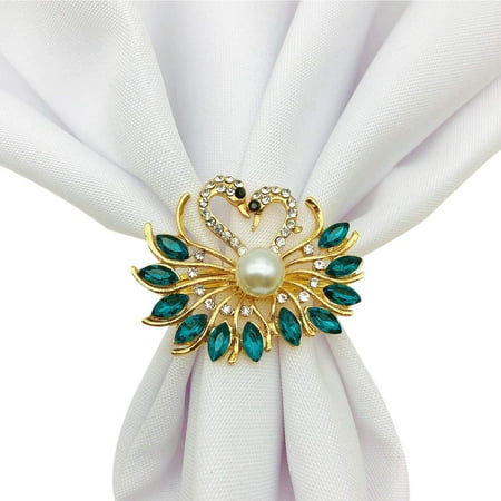 

6 Pack Valentine S Day Napkin Rings Wedding Peacock Napkin Rings Table Decorations for Valentine S Day Wedding