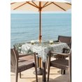 thumbnail image 3 of Outdoor Tablecloth with Umbrella Hole for Patio/Picnic/Party/Camping, Sage Green Palm Leaves Waterproof Table Cloth Square Cover Washable, Summer Tropical Botanical Farmhouse (54"x 54"), 3 of 9